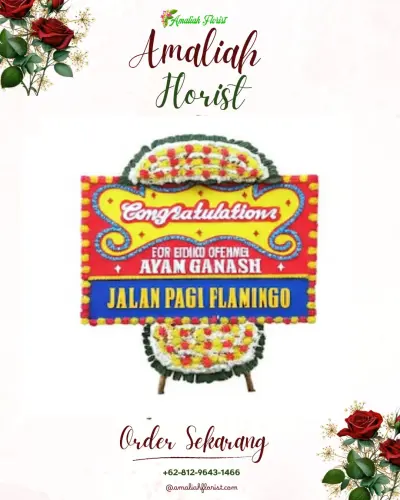 Bunga Papan Congratulation di Kampung Melayu